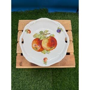 Antique Bavaria Hand-Painted Fruit Decorative Plate - (9.5")